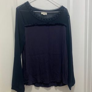 Sheer Navy Women’s Top